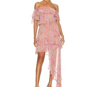 Misa Los Angeles Gisele Dress | Puglia Paisley Pink | Size XL | Resortwear
